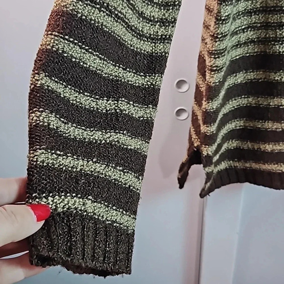 Carolyn Taylor Essentials Striped Turtleneck Tunic Sweater Size L - Picture 12 of 16